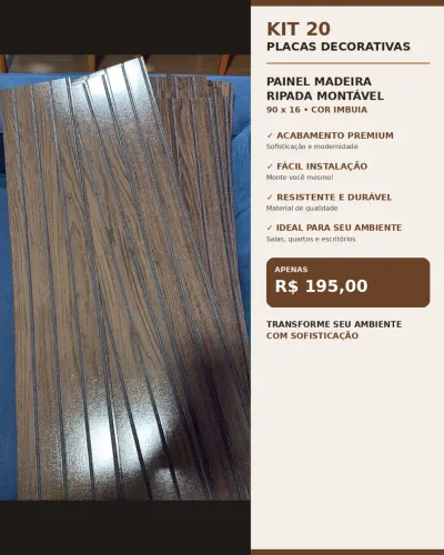 KIT 20 PLACAS RIPADAS
