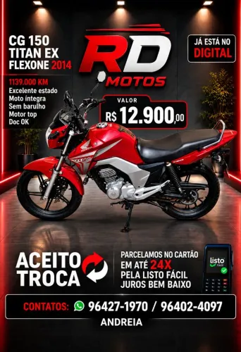 Moto titan CG 150 ex flexone 2014