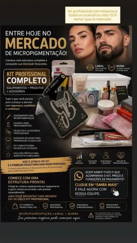kit completo para micropigmentação