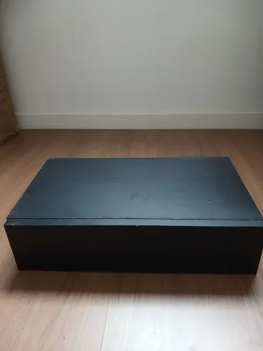 Nicho Suspensos com Gaveta (Preto) - Perfeito para Quarto ou Escritório
