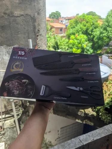 KIT DE FACAS PROFISSIONAL 7 PEÇAS!