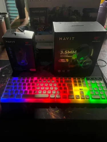KIT GAMER HAVIT+ MOUSE PED DE BRINDE
