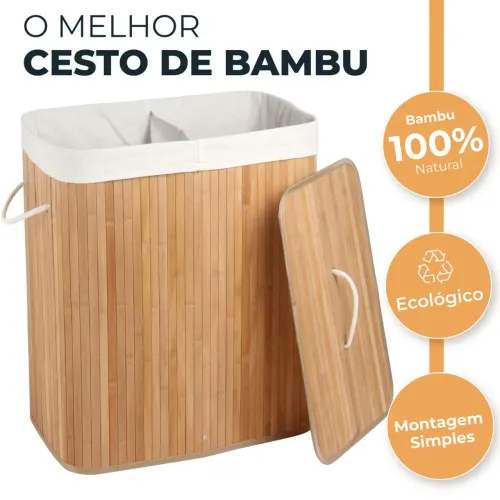 Cesto de Bambu Duplo