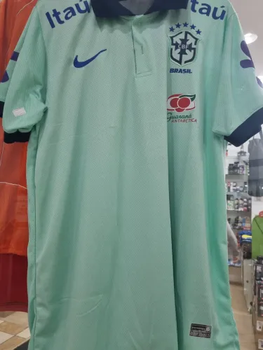 Camiseta Brasil Comissao Tecnica Copa Gola Polo