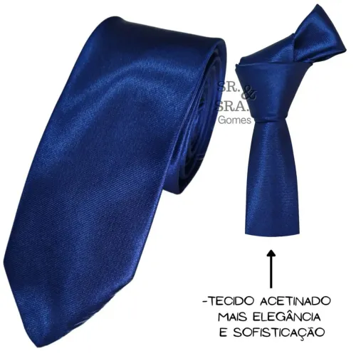 Gravata Slim Acetinada