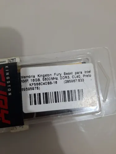 Memória RAM Kingston 16GB DDR5 5600mhz