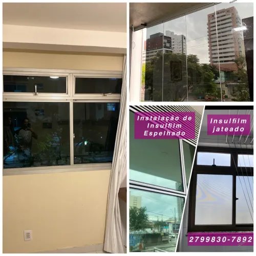 Insulfilm pra janelas, portas de vidro e papel de parede 