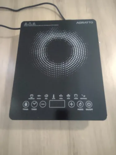 AGRATTO COOKTOP INDUCAO ACKI01I-01 PRETO 1 BOCA 1200W 127V