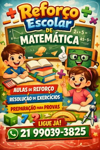 Reforço escolar de matemática 