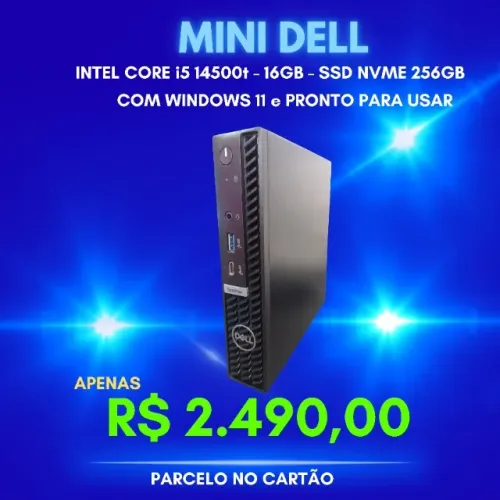 COMPUTADOR MINI DELL I5 14500 - 16GB (DDR5) - NVME 256GB