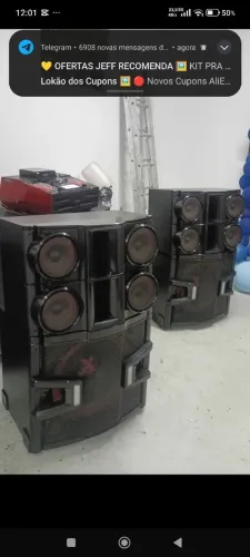 Som LG Xboom n9940 top som mais potente da LG fabricado não fasso entrega não 