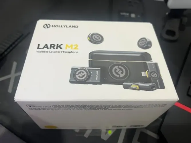 Microfone de Lapela Lark M2 Combo Completo Hollyland