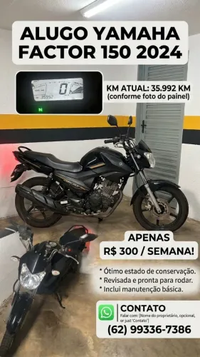 COMPRA POR AQUISIÇÃO SUAS PARCELAS VIRAM SUA MOTO YAMAHA FACTOR 2024