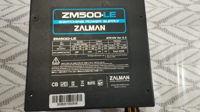 fonte atx  Zalman 500w real