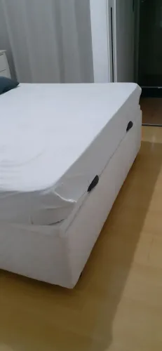 Cama Box bau casal + colchão