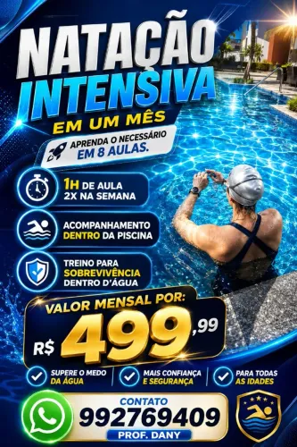 Natação intensiva para iniciantes