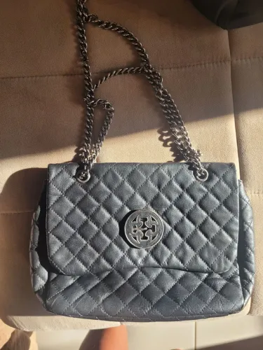 BOLSA SHOULDER BAG PRETA DE COURO MATELASSÊ