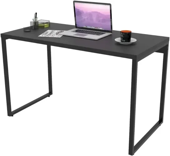 Mesa de escritório industrial preta - em EXCELENTE estado
