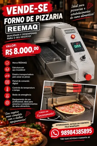 VENDE-SE FORNO DE PIZZARIA