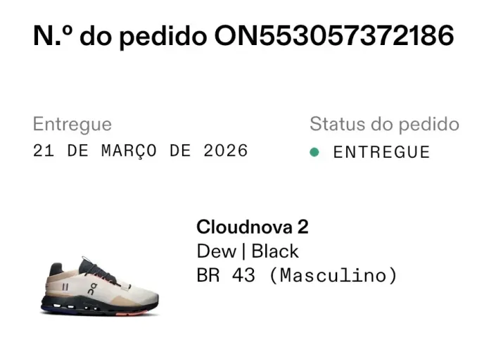 Tênis ON Cloudnova 2 - Edição Limitada (n 43)