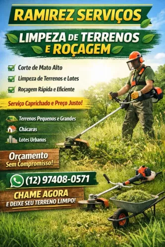 Limpeza de lotes e terrenos!