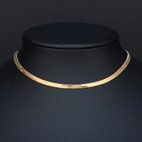 COLAR FOLHEADO DOURADO