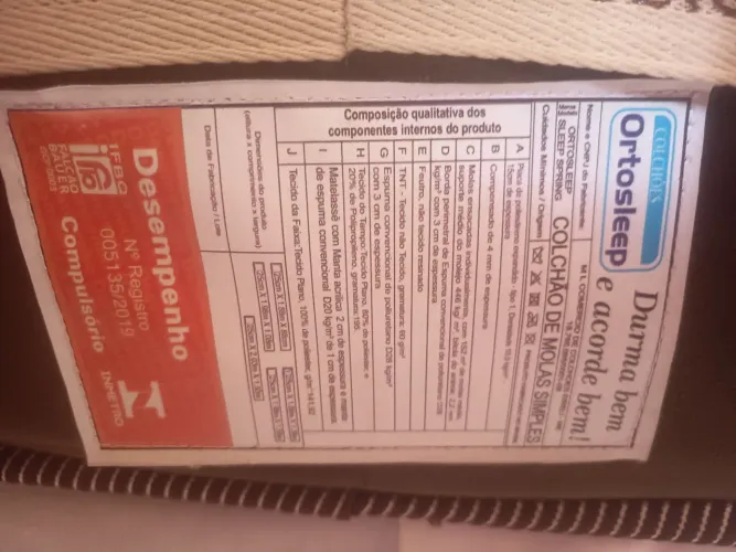 Vendo Colchão de mola simples