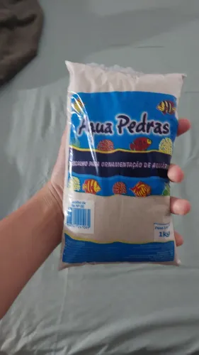 Areia / Cascalho de Rio Nº 00 Aqua Pedras 1kg - Substrato para Aquário