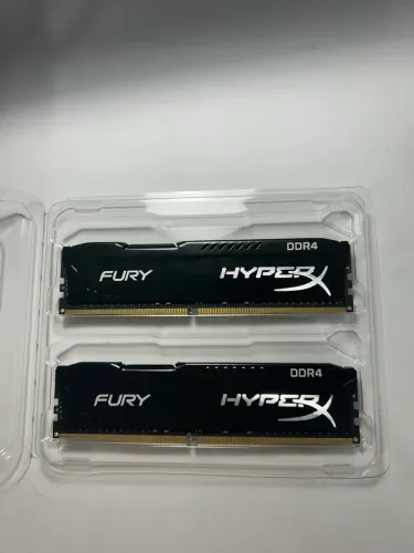 Memória Ram Ddr4 2x 8gb Hyperx 2666mhz Fury Preta