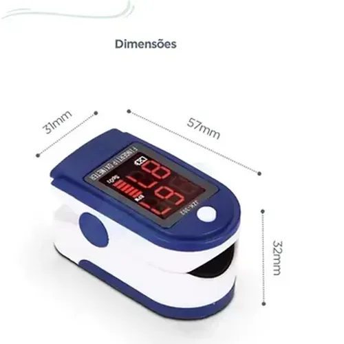Oxímetros de pulso para dedo Swisscare branco/azul
