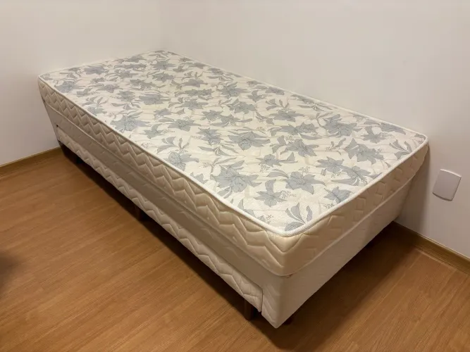Cama + Colchão Solteiro Orthocrin Bibox (com auxiliar)
