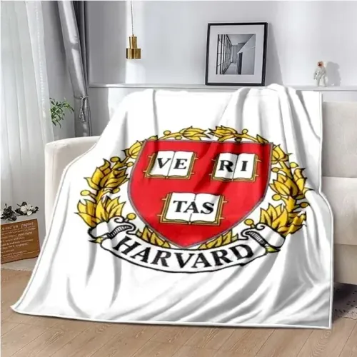 Cobertor Manta Universidade de Harvard University - Branco