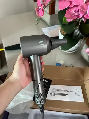 Secador De Cabelo Elgin Super Ionic Chumbo - 220w - 1800W 3 Temperaturas