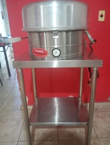 FORNO DE PIZZA À GAS PAULISTANO + BANCADA