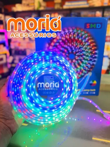 Mangueira de Led Colorida Flexível Pisca Pisca 8 Funções com 10 Metros