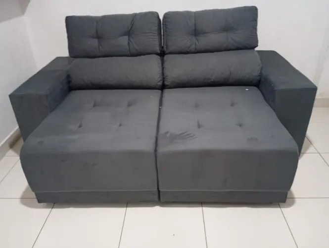 SOFA RETRATIL RECLINÁVEL 2MT NOVO FRETE GRÁTIS