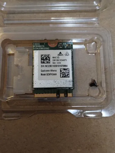 Placa de wifi para notebook - M.2 Qualcomm Atheros QCNFA344A - WiFi e Bluetooth
