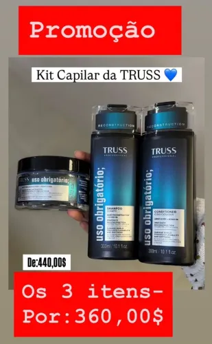 PROMOÇÃO KIT CABELO TRUSS