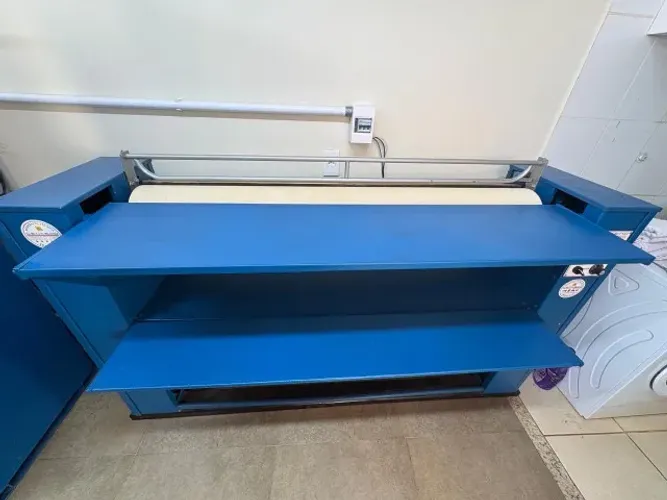 Conjunto secadora e calandra
