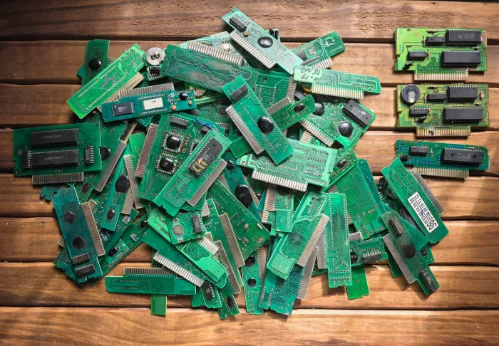 Lote 75 Placas de jogos de Super Nintendo (Sucata / Peças) - 3 Originais