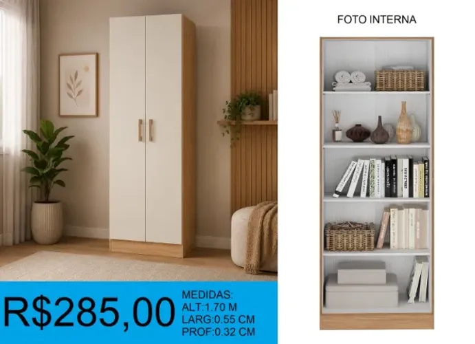 Multiuso larg:55cm alt:1,70m - à pronta entrega