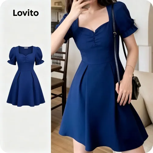 Vestido lovito Navy azul