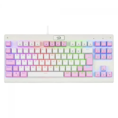 Teclado Mecânico TKL ABNT2 Switch Marrom Redragon Dark Avenger Lollipop RGB