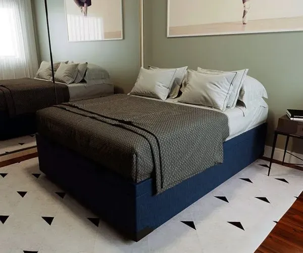 Cama box baú casal (somente a cama)