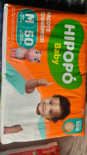 Fralda M Hipopó+Mili baby