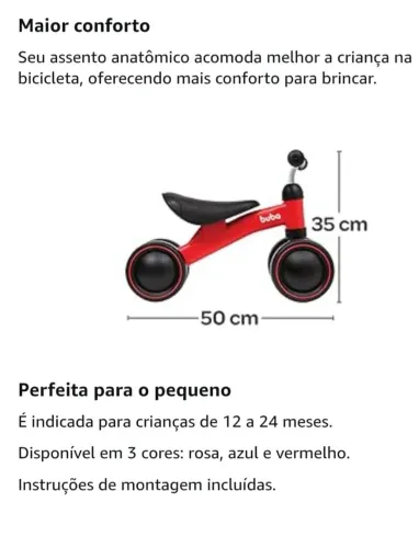 Bicicleta de equilíbrio Buba