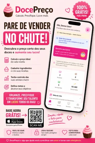 Aplicativo de precificação de doces