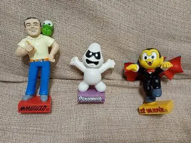 Miniaturas Turma da Mônica Salvat 3 personagens 