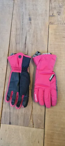 Luva de Neve/Esqui Infantil Wedze Decathlon Rosa - Impermeável e Super Quente