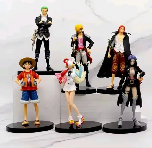Boneco estatueta Anime One Piece vários personagens em PVC? ?